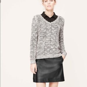 LOFT Faux Leather Skirt